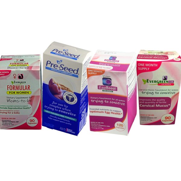 The Ultimate Women Fertility Combo - Eggboost, Formular for Women, CMand Preseed